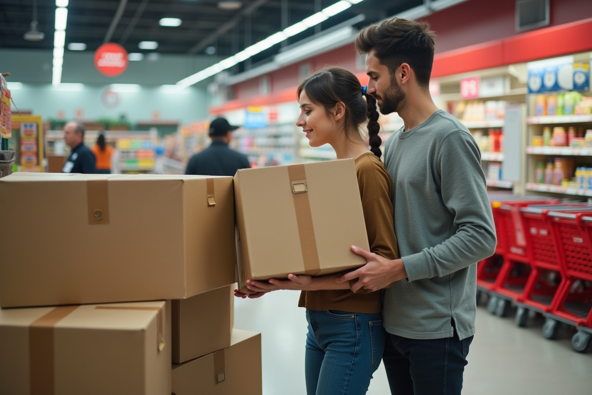 cartons déménagement