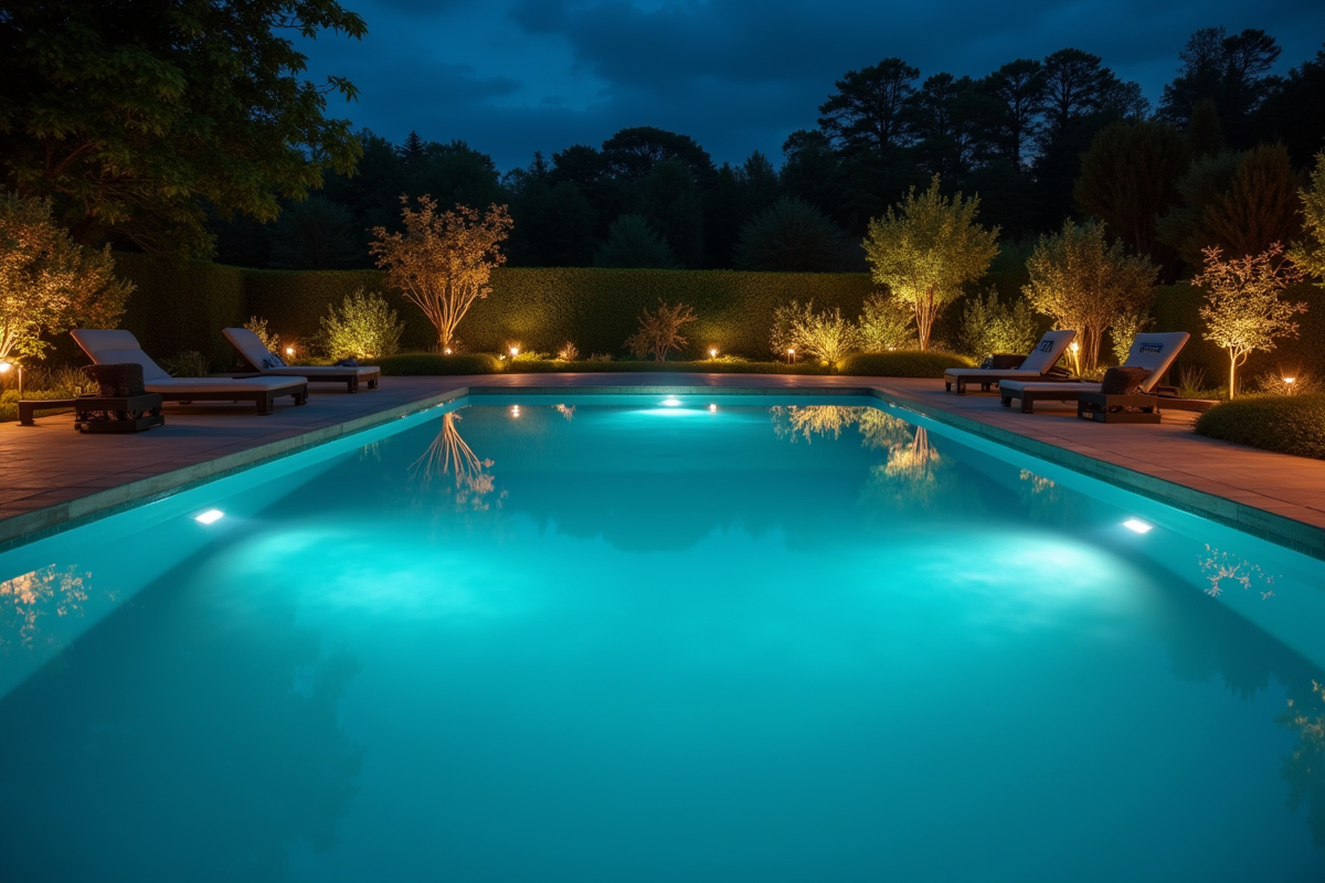 piscine nuit